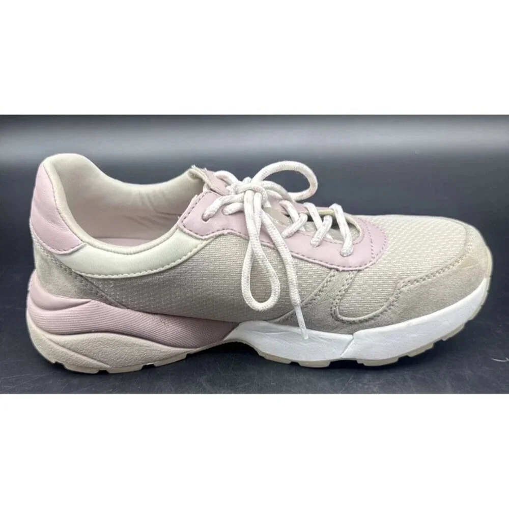 GUESS Women's SPEED6 Gray Purple Faux Leather‎ Lace Up Athletic Sneaker Shoe 8